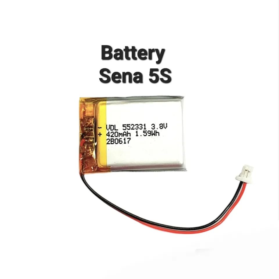 Sena 5S 552331 420mAh Suitable for Sena sena5s sena 5s Bluetooth headset  lithium battery 3.8V with plug แบตเตอรี่ แบตหูฟัง มีประกัน จัดส่งเร็ว  เก็บเงินปลายทาง | Lazada.co.th