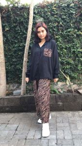 SETELAN PIYAMA WANITA GIRAFFLE JUMBO FIT TO XXL & XXXL GODDESS BALI
