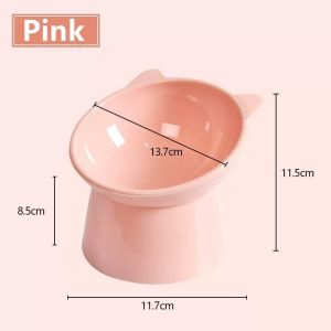 Pet Dog Bowl Raised Cat Bowls Tilted Elevated Food or Water Bowls Anti Vomiting Kitty Bowls