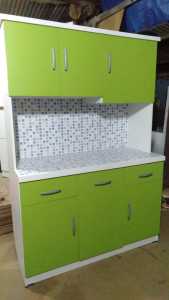 Rak Piring Lemari Dapur 3 Pintu full ungu