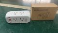 Outlet Extender with Rotating Plug,AICODE Multi Plug Outlet Splitter 6 AC Outlets and 4 USB(2 USB C),3 Sided Outlet Splitter,White Swivel Power Strip for Travel,Home,Office,Dorm,. 