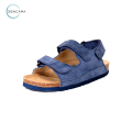Saldal sức khỏe đế cork trẻ em Zencara bé trai. Navy. Dép phòng chống bàn chân bẹt, nâng vòm bàn chân, hỗ trợ giảm đau nhức chân. 