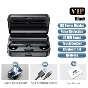 VTUOGE TWS Wireless Headphones 9D Stereo Earbuds Sports Waterproof Bluetooth Wireless Earphones With Microphone Wireless Headsets for xiaomi Redmi huawei oppo vivo sony samsung Airdots Android Mobile Phone