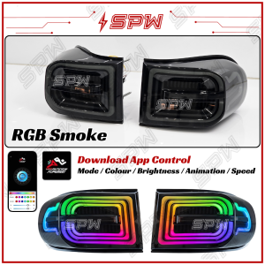 Toyota FJ Cruise (2007-2022) LED Tail Lamp Tail Light Taillamp Taillight LED Daylight DRL Welcome Running Signal Brake Light 2007 2008 2009 2010 2011 2012 2013 2014 2015 2016 2017 2018 2019 2020 2021 2022