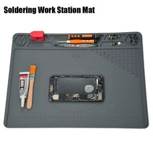 WENSH ic Soldering Mat Heat-resistant Heat Insulation Soldering Work Station Mat Temperature Resistant Anti-Static Repair Pad Soldering Station