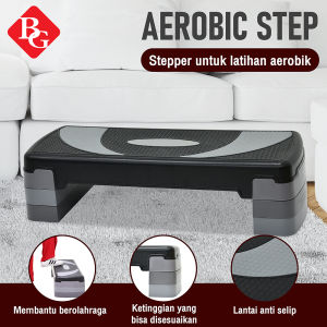 BG SPORT Aerobic Step Papan Senam Adjustable 3 Heights Alat Olahraga 78cm