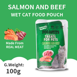 Makanan Kucing Basah Cat Food Pouch Wetfood 100 Gram Kitten Adult Wet Cat Food Menambah berat badan Makanan kucing basah Pouch Supercat kemasan cat food makanan kucing basah