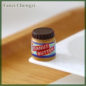 Fanzi 6pcs Miniature Dollhouse Simulation Of Peanut Butter Model Decor Toy For Doll Accessories Toy Model Home Decoration