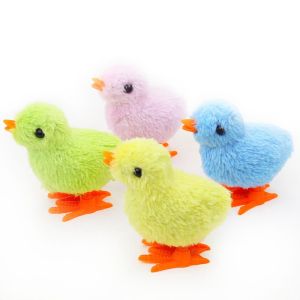 OUTOPEN Educational Cartoon Games Accessories Shake Movement Clockwork Interative Playing Cat Toys Kids Gifts Interative  Toy Plush Chicks