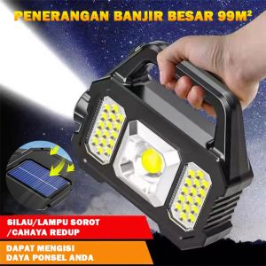 SENTER BESAR SUPER TERANG | SENTER POWERBANK | SENTER LED GAGANG MULTIFUNGSI LAMPU PORTABLE SUPER TERANG SENTER LAMPU EMERGENCY PLUS SENTER LAMPU PORTABLE WATERPROOF SUPER KUAT DAYA TAHAN LAMA