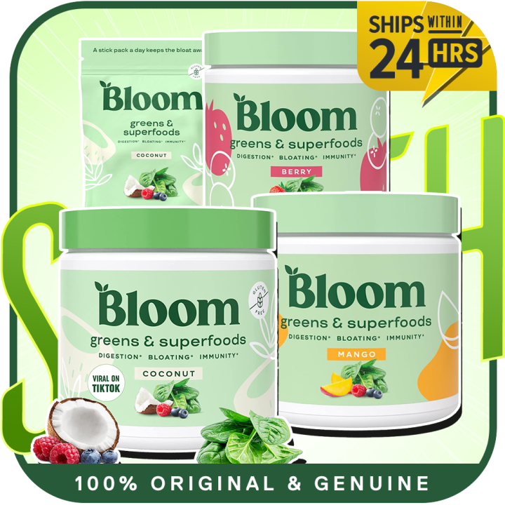 Bloom Nutrition Super Greens Powder Smoothie & Juice Mix | Sachets | Lazada