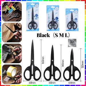 (Fast Delivery)12/14/16cm Transparent Stainless Scissors Craft Scissors School Office Supplies