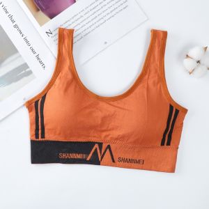 MPBRA542 Bra Wanita Sport Pakaian Wanita Bh Tanpa Kawat Busa Push Up t