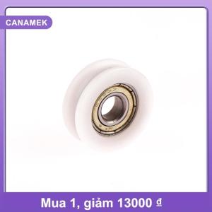 【CANAMEK】 Di chuyển cửa và cửa sổ trượt bánh xe 626 mang ròng rọc 6x22x7 mét phẳng bánh xe hình chữ U rãnh Nylon Pad tiêm vật liệu