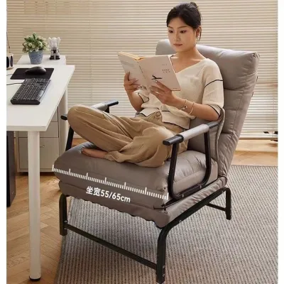AUREO Living Room Bedroom Lazy Small Sofa Bed Single Sofa Fabric Sofa Folding Dual-Use Single Simple Sofa Foldable Sofa