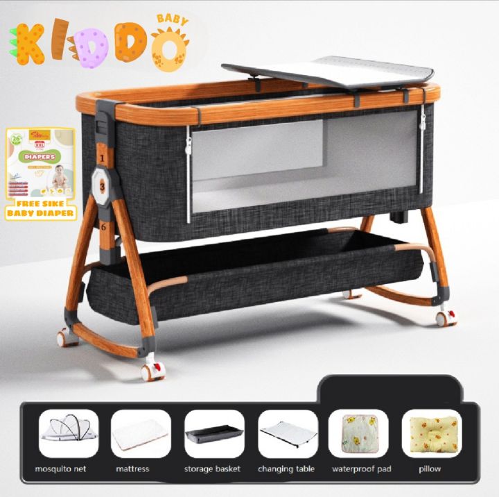 High Quality Portable Baby Crib Co Sleeper Bedside Crib Rocker