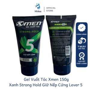 Gel vuốt tạo kiểu tóc Xmen NL378 xanh giữ nếp cứng cam giữ nếp siêu cứng hương nước hoa 150g