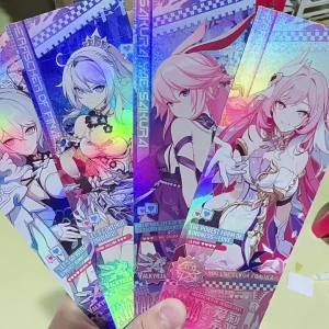 Game Honkai Impact card Elysia Card LOMO Game Cards Toys for Children Christmas Gift