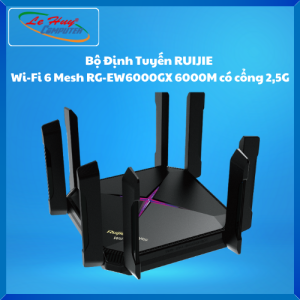 Bộ Định Tuyến RUIJIE Wi-Fi 6 Mesh RG-EW6000GX 6000M Có Cổng 25G - Hàng Chính Hãng