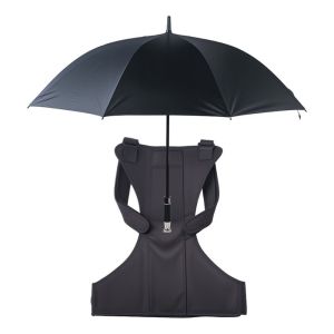 GOXBERK Wearable Backpack Umbrella Harness Body Mounted Adjustable Back Harness Umbrella Frame Umbrella Fixed Support Comfortable Hands-Free Umbrella Holder Farming