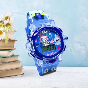 Jam Tangan Anak Labubu Karakter Lucu dengan Lampu LED Musik Ceria dan Desain Ergonomis yang Nyaman