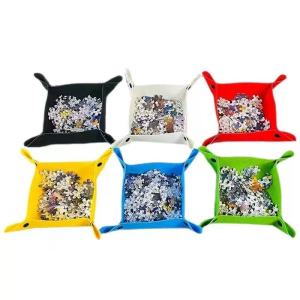 [SG In Stock]Portable Folding 3D Puzzle Boardwith 6 Drawers Decorative Board with Felt Lid Bracket for Classification