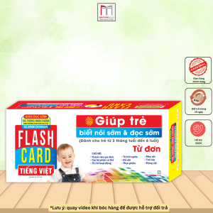 Flashcards Tiếng Việt - Từ Đơn (Giáo Dục Sớm Thẻ Thông Minh Chuẩn Theo Phương Pháp Giáo Dục Của Glenn Doman)