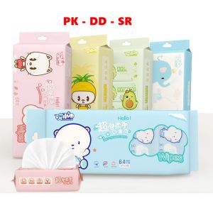 Khăn Ướt Mini Du Lịch – Mềm Mại Không Cồn – 8 Gói (64 Miếng)