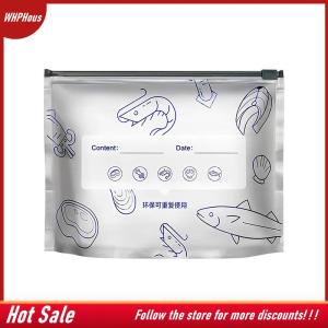 【COD】🔥🔥🔥 10Pcs Bag Large Capacity Aluminum Foil Food Bag Leakproof Freezer Safe Kitchen Fresh Bag Fresh-keeping Reusable Zip Lock Bag