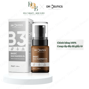 DrCeutisc BASIC NIACINAMIDE 8% + L-CARNITINE 2% PURIFYING SERUM - Serum kiềm dầu hỗ trợ sáng da mờ thâm
