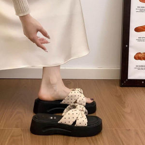 [Free Shipping] High-End Thick-Soled Slippers For Women Summer Outdoor Wear 2026 New Style Perfect With Dresses Fashionable One-Strap Sandals