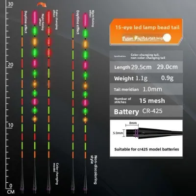 GFNET Siêu sáng Phao thông minh LED Ánh sáng đỉnh cao Siêu nhạy cảm Phao điện tử Phao thông minh Công nghệ thông minh Phao câu cá đêm Câu cá đêm
