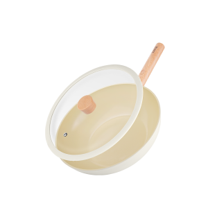 Simplus 4 Pcs Non-Sticking Frying Pan Pot Soup Pot Wok  Kitchenware Cookware Sets for Induction Cooker&Gas Stove