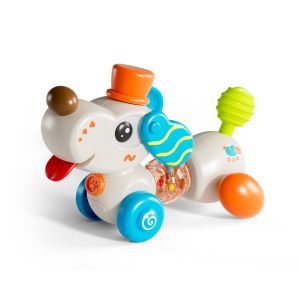 YOUSHI TOP Xe tập đi cho bé Đồ chơi đi bộ có lực kéo Thú cưng hoạt hình Mô hình ngựa Cốc hút cho chó ăn trên bàn ăn Sáng tạo Trẻ sơ sinh Cốc hút xoay cho chó con Quà tặng trẻ em