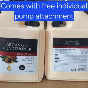 Argan Oil Shampoo Conditioner Set 5000ml 900ml Sulfate Free for All Hair Types Men Women Heavy Duty Long Lasting