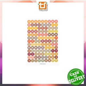 OFM-C1121 Stiker Alphabet Huruf Angka Deco Aesthetic Dekorasi Buku Jurnal Stiker DIY Scrapbook Diary