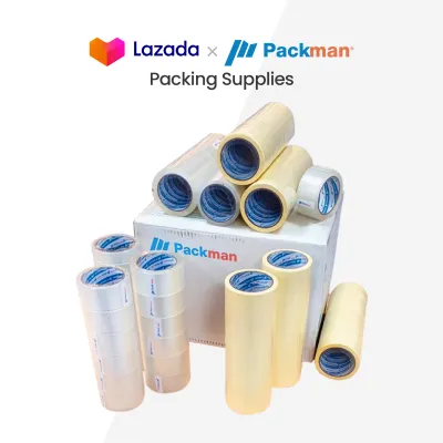 Packman Adhesive Clear OPP Tape Cutter Masking Tape Carton Box Polymailer Bubble Wrap