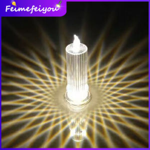 LED Flameless Candle Lights Acrylic Electronic Tears Candle Lamp Rose Strip Shape Fairy lights USB LED night light for room Wedding Party Christmas Home Decor with free AG13 Battery Operated