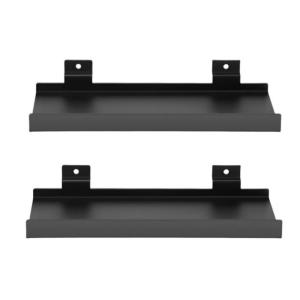 Sturdy Metal Slats Wall Shelves Portable Slats Wall Mounted Rack Shelves For Art Display And Office Organization