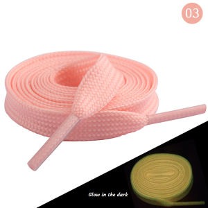[Free Shipping][16] Double-layer flat luminous shoelaces glowing shoelaces for casual sneakers and cloth shoes double-layer hollow flat shoelaces