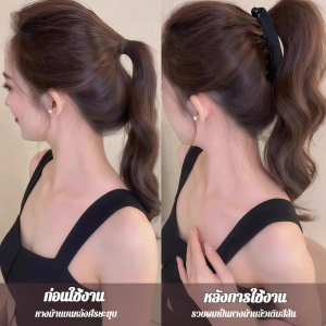 อุปกรณ์ผม สร้างหางม้าสูง น่ารัก ง่ายต่อการใช้ ทนทาน เบาสบาย เพิ่มปริมาณ ปริมาณเส้นผมเพิ่มขึ้นเป็นสองเท่า