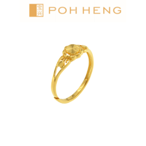 Poh Heng Jewellery 24K Sunbeam Ring in Yellow Gold[Price By Weight]
