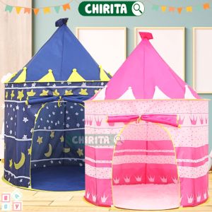 Lều Cho Bé Gái Bé Trai Hình Lâu Đài - Lều Bóng Tự Bung Công Chúa Hoàng Tử Nhà Đồ Chơi Chirita