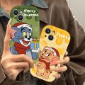 Cartoon Cat and Mouse Couple Casing Redmi Note 14 13 Pro+ 12S 4G 12 Pro Plus 5G 14C 13C 12C A1 A2 A3 11S 11 10C 10 9T 9C 9A POCO X6 X5 M6 C65 Fine hole lens Anti-fall Soft Phone Case NY 78. 