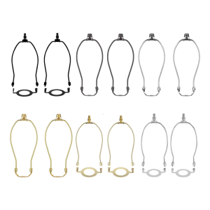 Gói của 2 Chụp đèn Harp chủ Khung giá đỡ đèn bộ phần ánh sáng phụ kiện phần cứng kết cấu cho E26 ánh sáng cơ sở