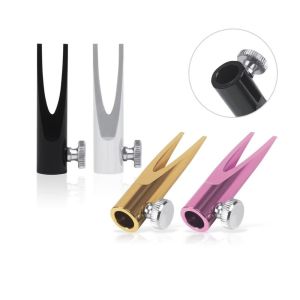 SWEET ELVES 2Pcs Aluminum Alloy Eyebrow Pencil Sharpener Helper Duckbill-Shaped U-Shaped Eyebrow Pencil Sharpening Base Tool Pencil Sharpening Tool Compact Microblading Pencil Sharpener Makeup Artist Tools