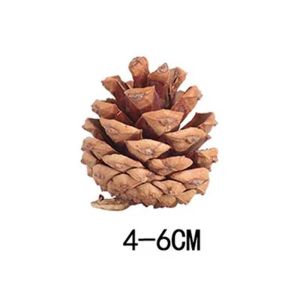 Natural Pinecone Pine Cones Pinecone For Christmas Tree Decorative Garland Cotton Pine Needles DIY Crafts Home Decor
