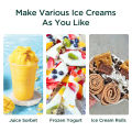 【1 Year Warranty】Petrus PET035 Ice Cream Maker, Ice Cream Roller Plate for Kids Family, Food Grade Stainless Steel,Homemade Frozen Yogurt Sorbet. 