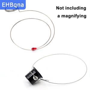 [COD] EHBqna SPORTS ที่ใส่แว่นสายกลมสีเงินสายคาดหัวอุปกรณ์ซ่อมนาฬิกา