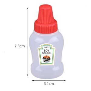 Botol Saus Bento/Botol Saos Tomat Sambal Anak/Wadah Tempat Saus Bekal/tempat saus saos bulat lucu warna